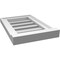 Ekena Millwork Vertical Surface Mount PVC Gable Vent: Functional, w/ 2"W x 2"P Brickmould Sill Frame, 12"W x 18"H GVPVE12X1803SF - alternate 4
